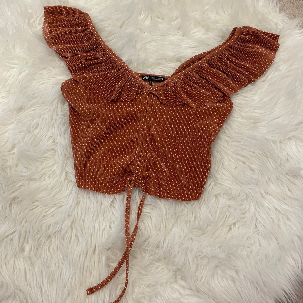 Zara Cinched Crop Top